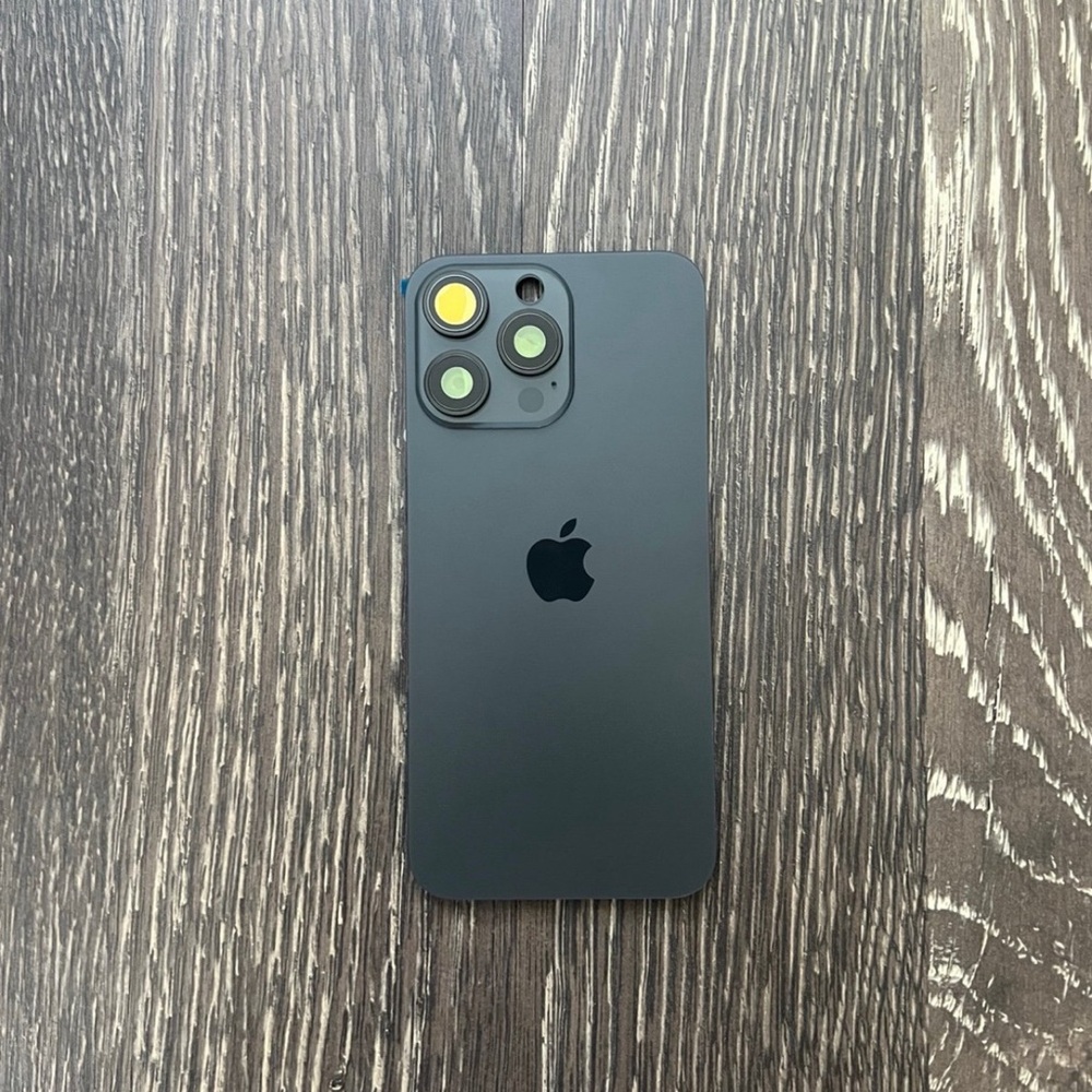 iPhone 15 Pro Max Back Glass Big Hole Replacement Part Assembly - Black